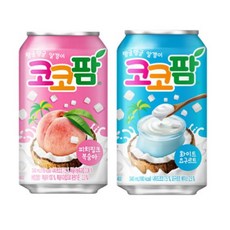 코코팜 화이트 요구르트 코코팜 피치 핑크 340ml x 24개입씩 48개입