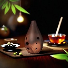 拾光優選好物 滿口塤陶塤 初學者自學入門 專業演奏考級10孔古塤樂器, 10孔素面小C調【學生和手小推薦】