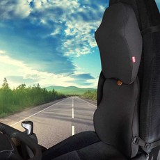 OG1 헤드레스트 차량용 목베개 트럭용 목쿠션 버스 트레일러 건설 차량 특수 차량 대형차 허리 지지대 메모리폼, 1개, 스타일 B 블랙 트림 정장