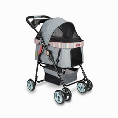 沛德奧 PETSTRO 408X 寵物推車 二代 雙子星系列, 銀河灰(最大載重:25公斤), 1個