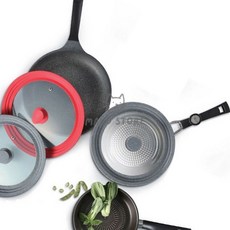 [삼마누] 멀티냄비뚜껑 냄비뚜껑 냄비덮개 실리콘 멀티뚜껑 레드 26cm~30cm