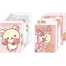 코리락쿠마 메모패드 대떡메 딸기 하루, 가로