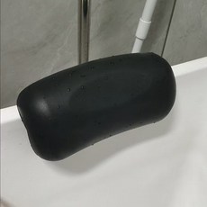 욕조 머리받침대 반신욕 욕실 화장실 받침 목 헤드 베개, 4_블랙, 1개