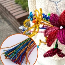 모루 공예 반짝이 철사 DIY 만들기 장식 구부리기 조형, 상세페이지 참조, 상세페이지 참조