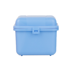 틀니통 하늘색 인쇄, 1개, 1개입