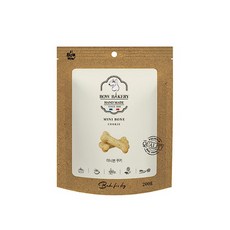 바우와우 미니본 쿠키 200g 강아지 비스켓, 5개, 통밀맛