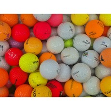 A급 칼라 혼합 50알 골프 로스트볼, A/A+화이트컬러혼합, 1개입, 50개