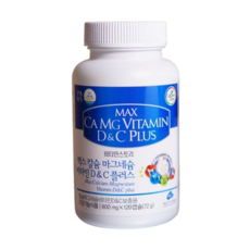 맥스 칼슘 마그네슘 비타민 D 앤 C 플러스 600mg x 120캡슐, 120정, 2개