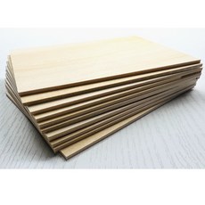 작고 얇은 바스우드 합판 세트 150X100X3mm, 150X100X3mm(10장), 10개