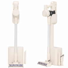 프레미디 무브에어 BLDC 자동먼지 비움 무선 가벼운 진공 청소기, 본체+클린스테이션+기본 브러시 2종+추가 먼지봉투, 오트밀 화이트