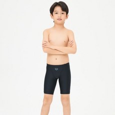 [브랜드정품]아레나 남아동 실내수영복 플레인 아동 4부 (A4FB1BF10 AYAB1BF10 BLK) 초등생존수영키트 생존수영복세트
