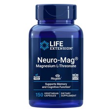 LIFE EXTENSION Neuro-Mag L-蘇糖酸鎂 素食膠囊, 150錠, 1個