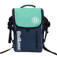 벨랑 인라인스케이트 보호대 헬멧 수납 백팩, 네이비 + 민트, 1개