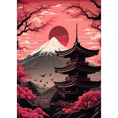 중국어 번체 잉크 스타일 명상 서예 풍경 포스터 캔버스 인쇄 벽 예술 그림 선실 홈 장식, 06 50X70cm Unframed, 01 13, 한개옵션2