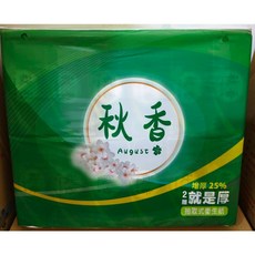 秋香 抽取式衛生紙, 1個, 一箱72包, 110抽