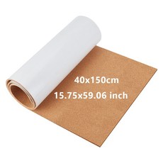 1개 컵받침 식탁 매트 주방 식당 및 DIY 공예 용품용 접착식 코르크 절연 시트 직사각형 벌리우드 400x5~6mm, 0.5cm