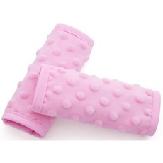 프로 골림 카시트 스트랩 커버 소프트 어깨 패드 유모차 푸시카 블랙, Pink, Medium
