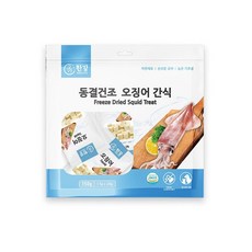 漢江 Otis 極鮮凍乾寵物零食 150g 小包裝*20入 貓狗零食, 1個, 魷魚(7.5g*20入)