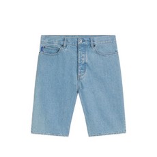 휴고 로고 패치 데님 쇼츠