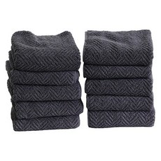 가쯔 프리미엄 고중량 호텔 수건 170g 40수 코마사, 다크그레이, 10개