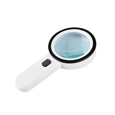 이한 가벼운 돋보기 LED 30배확대 노안 고배율 확대경 휴대용 독서용, 1개, 30배율 돋보기