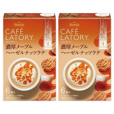 블랜디 카페 라토리 진한 메이플 헤이즐넛 라떼, 10.6g, 2개, 6개입
