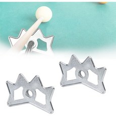 Bntyok 당구브릿지 당구연습 당구보조 당구장 큐를 위한 2팩 당구 브리지 헤드 실버 알루미늄 합금 슬립온 무스헤드