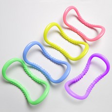 (코어무역) 스트레칭 요가링 돌기형 종아리 목 마사지링 필라테스링 젠링 홈트용품, 핑크, 1개