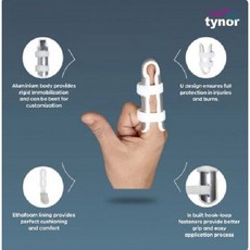 Tynor F-02 Finger Cot Splint Large, 1세트, 1회분