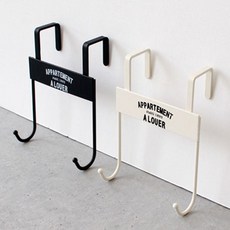 문수납 다용도 문걸이 수납 문에 거는 걸이 문옷걸이 행거 OKW96FEBC, 블랙