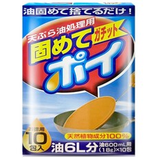 獅子化學 PIX 廢油料理凝固劑 18g x 10包 快速固化 廚房清潔好幫手, 1套, 600ml