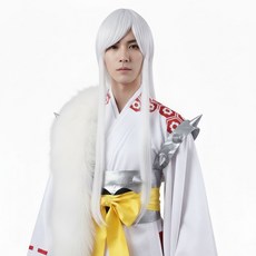 [파티팡] 세쇼마루풍 코스프레 가발 이누풍 캐릭터 스타일 파티용 헤어, 1개