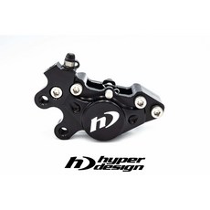 超速部品 CNC對二大活塞前卡鉗，提升制動性能，安全可靠, 1個, 左卡,黑色