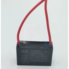 선풍기 천장 선풍기 레인지 후드 시작 캐패시터 CBB61 1 // 1.5/1.8/2/2.5/3UF 450V CBB61-P2 2 개, 09 1.5UF 450V