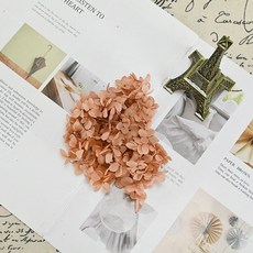 永生花/繡球花/乾燥花 手腕花/胸花材料包, 834，5克紅咖啡