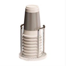 종이컵 받침 컵 거치대 위생보관 주방정리용, 1개, 은색