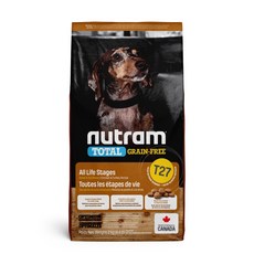 Nutram紐頓 T27無穀挑嘴全齡迷你犬飼料 (火雞 雞肉) 2公斤 | 小型犬 狗糧 無穀 全齡犬, 2kg, 1個, 火雞肉，雞肉