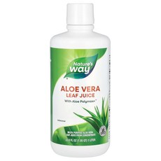 Nature's Way 네이처스웨이 알로에 베라 잎 주스 무향 33.8 fl oz 1l 보충제, 1