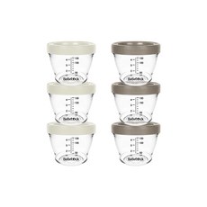 베베락 아이와 트라이탄 밀폐이유식용기 130ml (3+3개입), 1세트, 아이와 트라이탄 130ml(크림3P+초코3P), 1ml