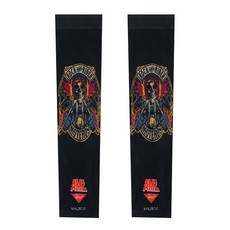 AML 紋身刺青圖案冰絲袖套，無縫防曬，騎行開車通用, 1個, 款式-1