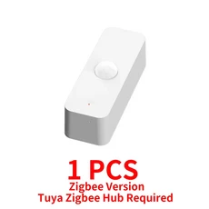 Tuya WiFi Zigbee PIR 모션 센서 스마트 홈 인체 적외선 감지기 보안 라이프는 Alexa Google과 함께 작동합니다., Zigbee Ver 1PCS, 1