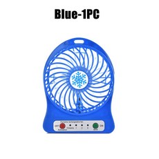 탁상용 선풍기 무소음 무선 미니 usb 충전형 사무실 사무실 데스크탑 충전 US 휴대용 소형 학생 선풍기 미니 기숙사 플랜틴, Blue 1PC
