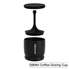 알리키스카페 커피 도징컵 쉐이커 에스프레소 퍼널 58mm 포타필터 바리스타 액세서리, 02 1pc 58mm Black