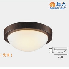 舞光 LED E27 吸頂雙燈 2入 戶外燈具 OD-6045R1