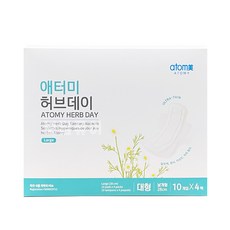 애터미 프리미엄 허브데이 생리대 대형, 1세트, 40개입