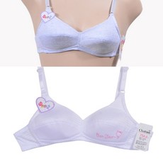 [샤통]캣 스트라이프 인체공학적 입체설계 주니어 2단계 AA컵 브라