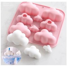 임시 실리콘 몰드 구름 석고방향제 8구 캔들 비누몰드