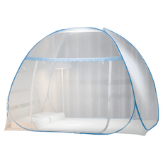 可折疊蒙古包蚊帳 家用學生宿舍防蚊網, 藍色