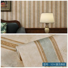 풍 빈티지벽지 레트로 옛날 패턴 엔틱시트 감성, M. 1014 골동품 노란색 두꺼운 대형 롤 자체 접착