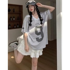 WEILI 韓國女生領短袖休閒運動T恤棒球服 JD0699
